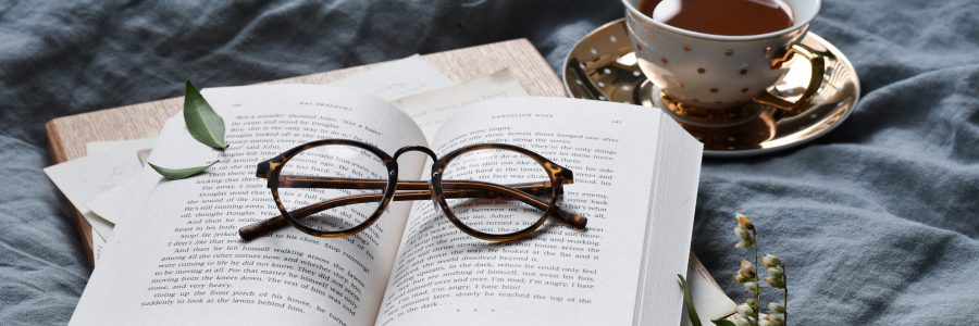 tea cup and book