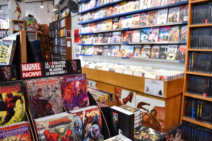 Photo of the interior of Pulp's Comics