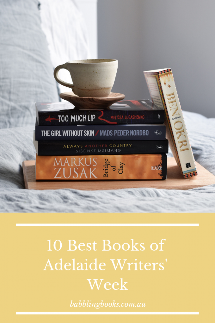 Discover the 10 Best Books of Adelaide Writers Week. Photo features stack of 5 books and a teacup.