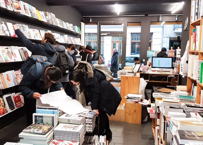 A number of people browsing the shelves at Do You Read Me bookshop